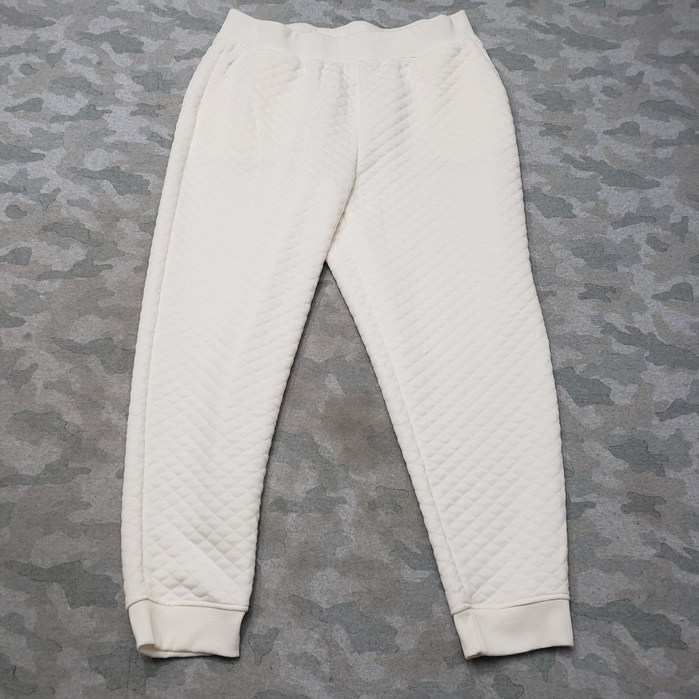 Land's End Joggers Pants Womens XL Beige Pockets Pull On